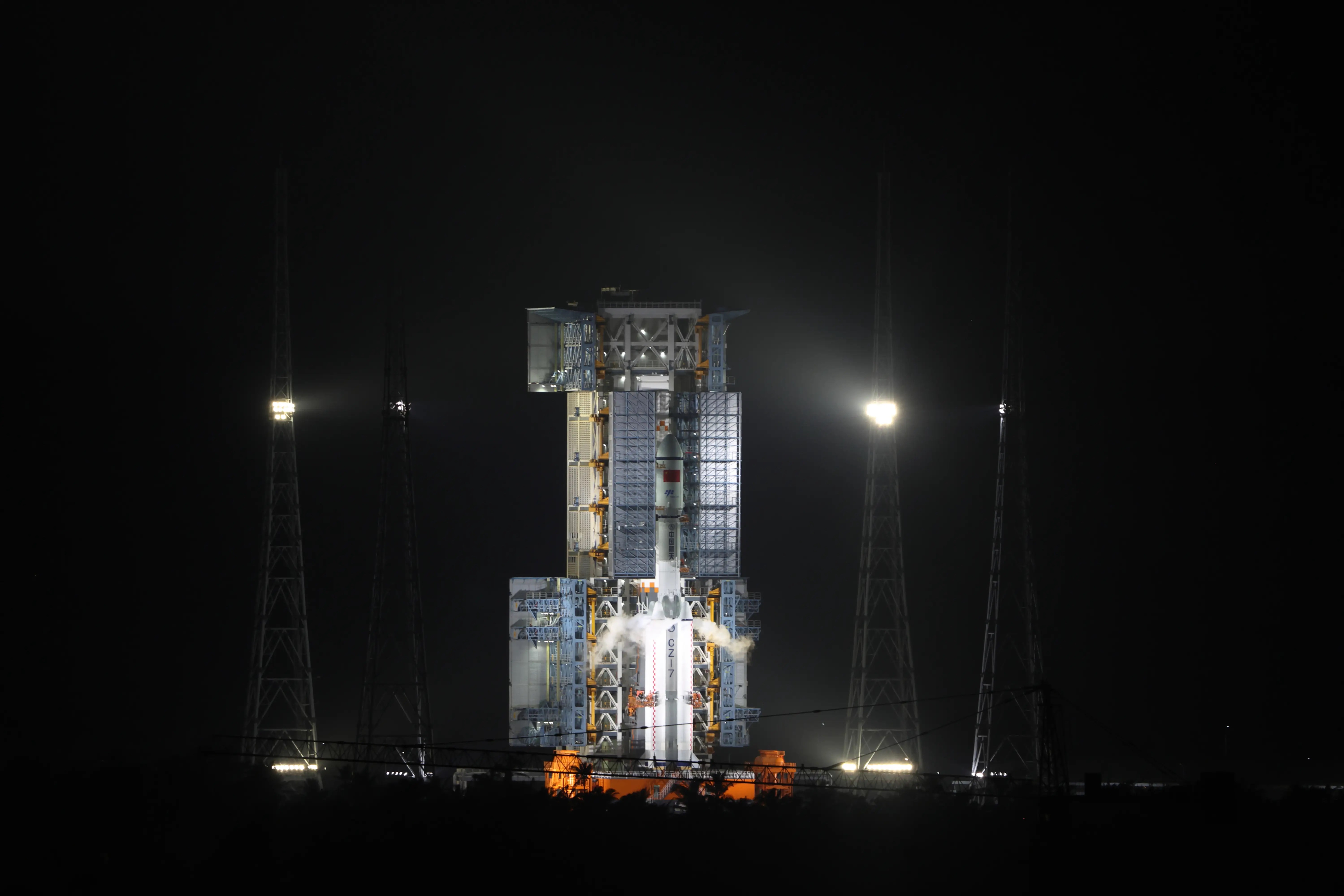 我国文昌航天发射场准备就绪确保天舟九号发射成功