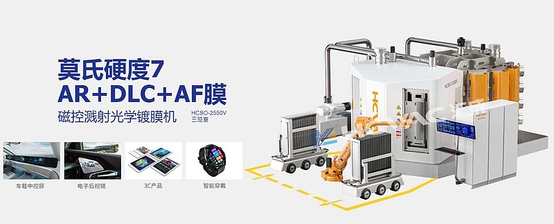 汇成真空：主要产品为真空镀膜设备以及配套的工艺服务